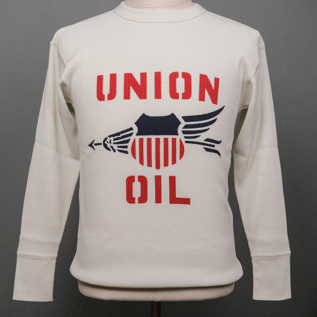 Freewheelers "Union Oil" Crew Necked Thermal Long Sleeve Shirt