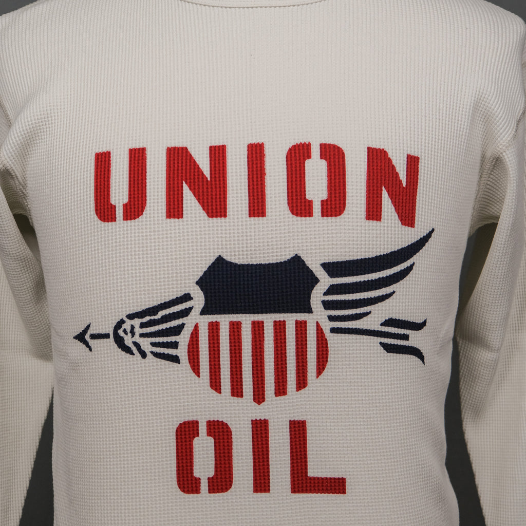 Freewheelers "Union Oil" Crew Necked Thermal Long Sleeve Shirt