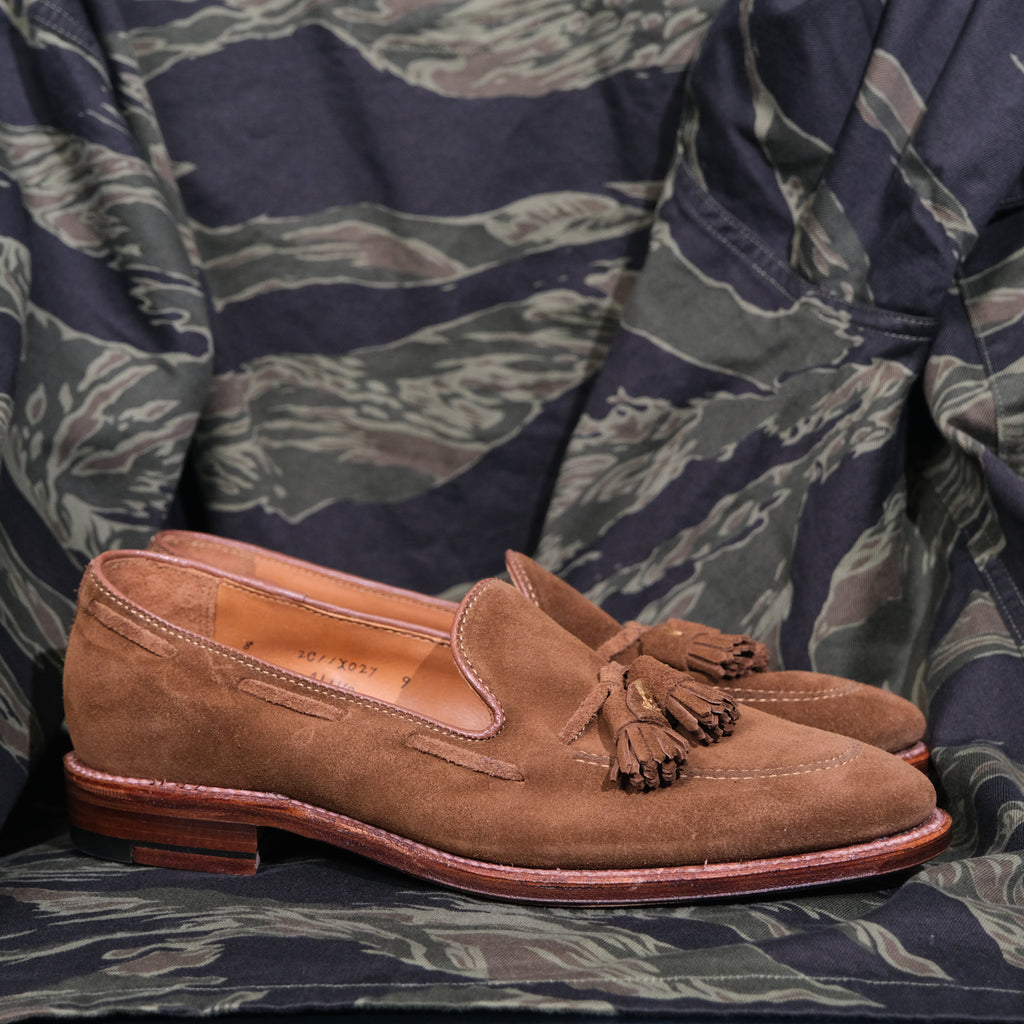 Alden x Brogue Unlined Upmann Tassel Loafer