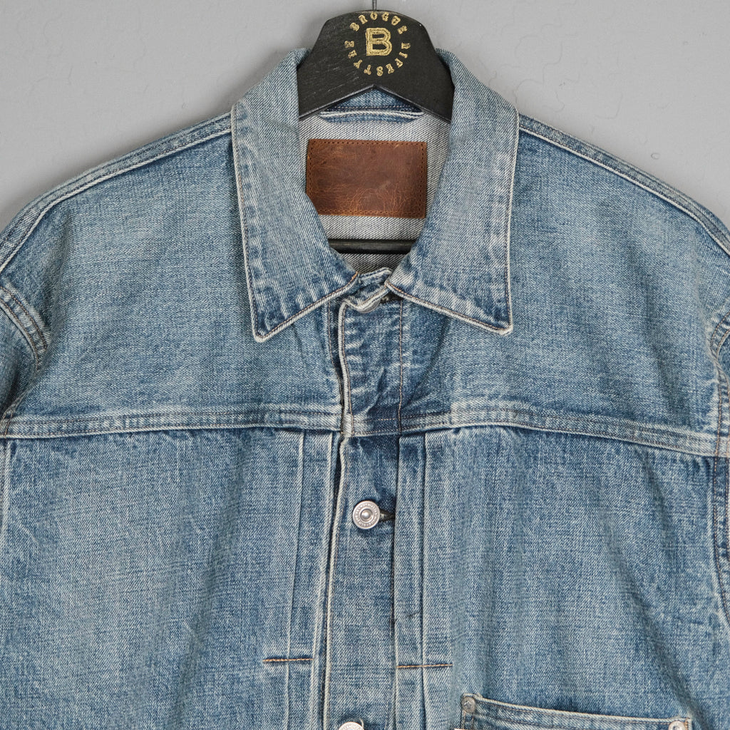 Old Joe - Riveted  One Pocket Jean Jacket (Fade Indigo)