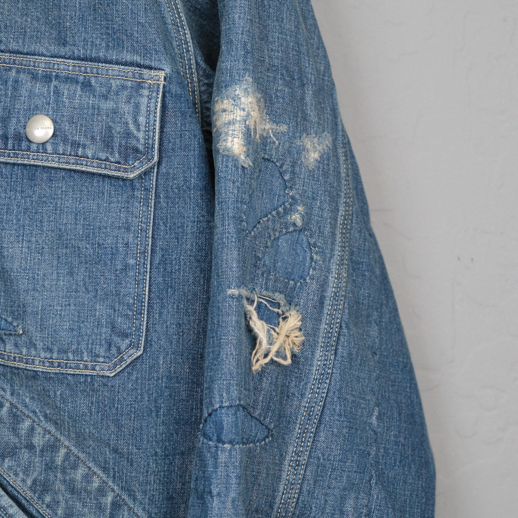 Old Joe - "Scar Face" Roll Collar Zip Jacket
