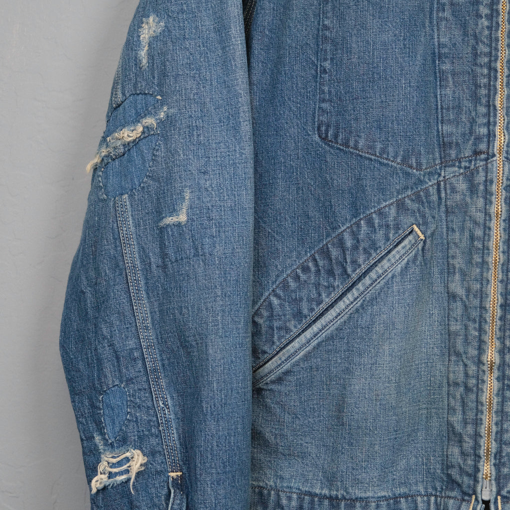 Old Joe - "Scar Face" Roll Collar Zip Jacket