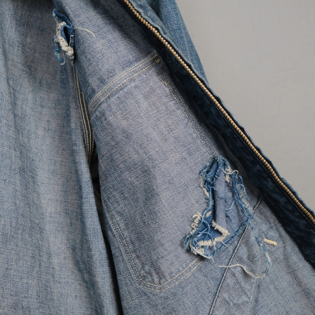 Old Joe - "Scar Face" Roll Collar Zip Jacket