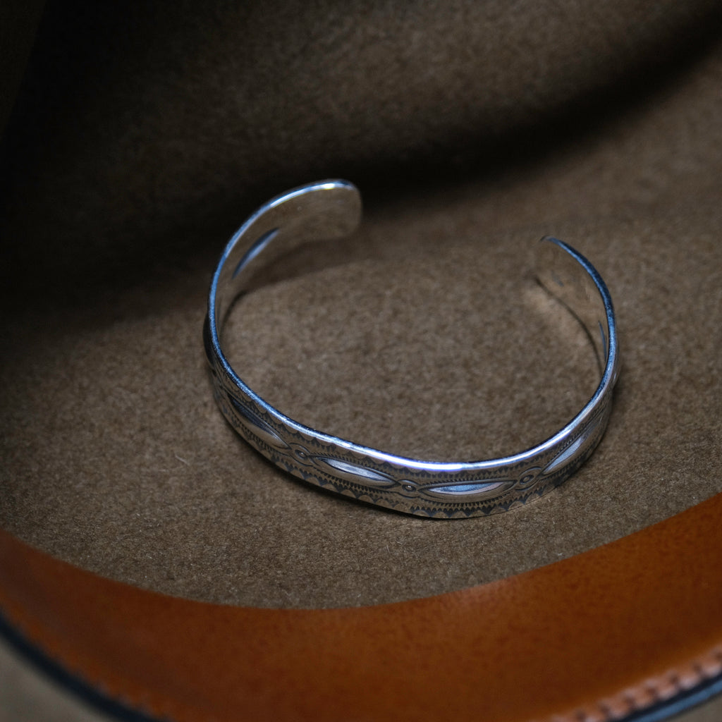 Larry Smith Leaf Repousse Bracelet