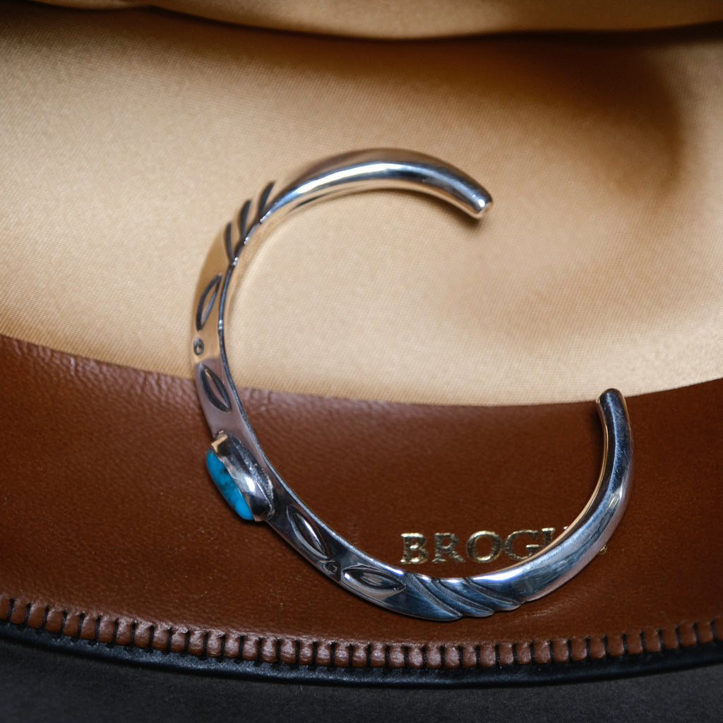 Larry Smith Triangle Turquoise Bangle
