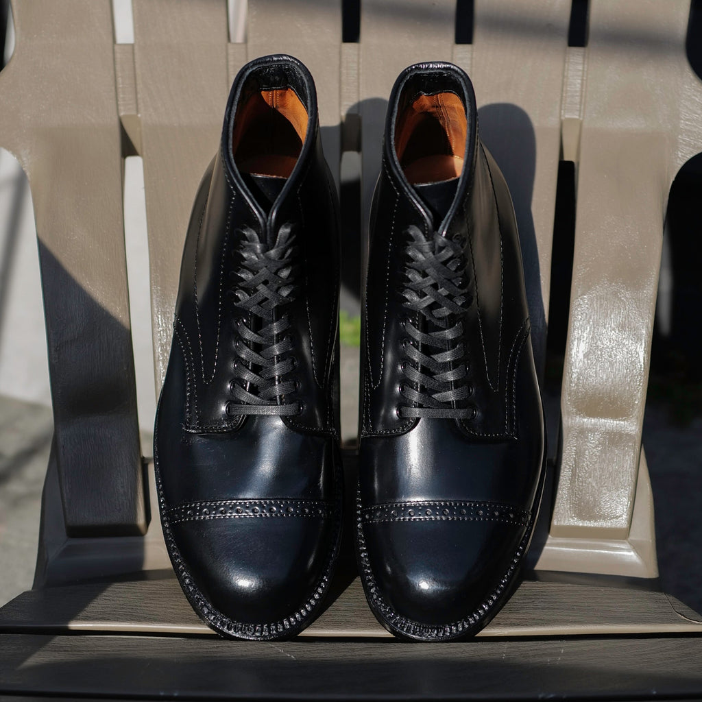 Alden x Brogue 5ZP Army Boot (Black Shell)