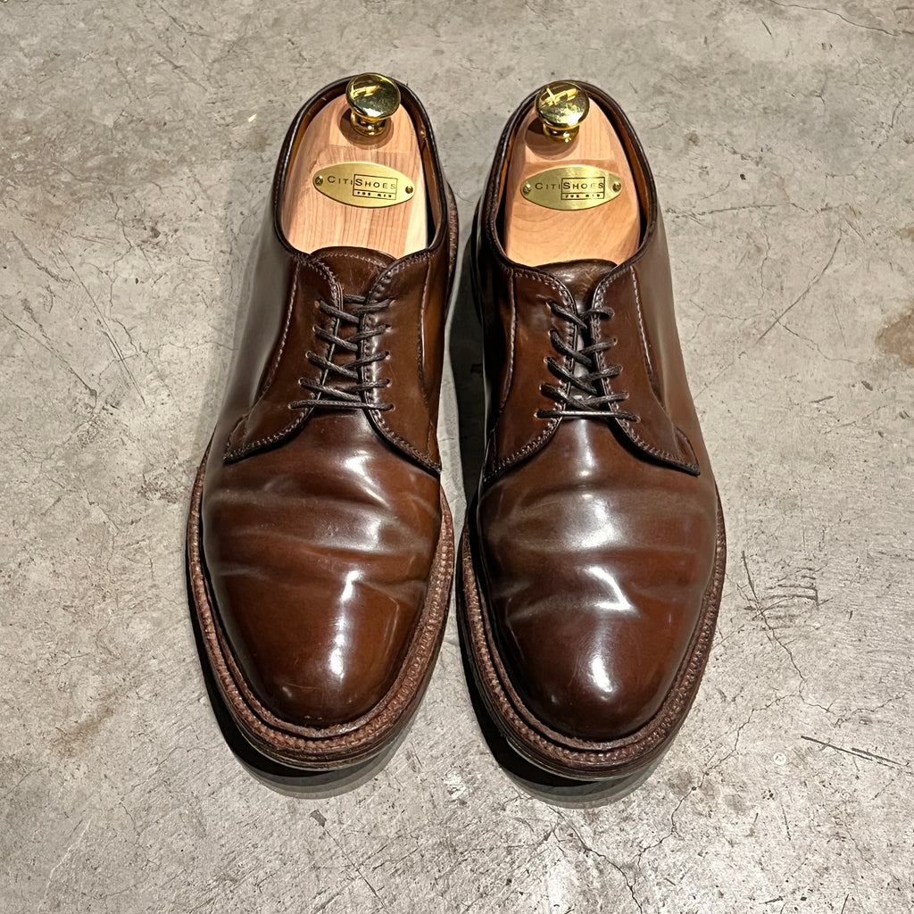 Alden Cigar Shell Plain Toe Blucher