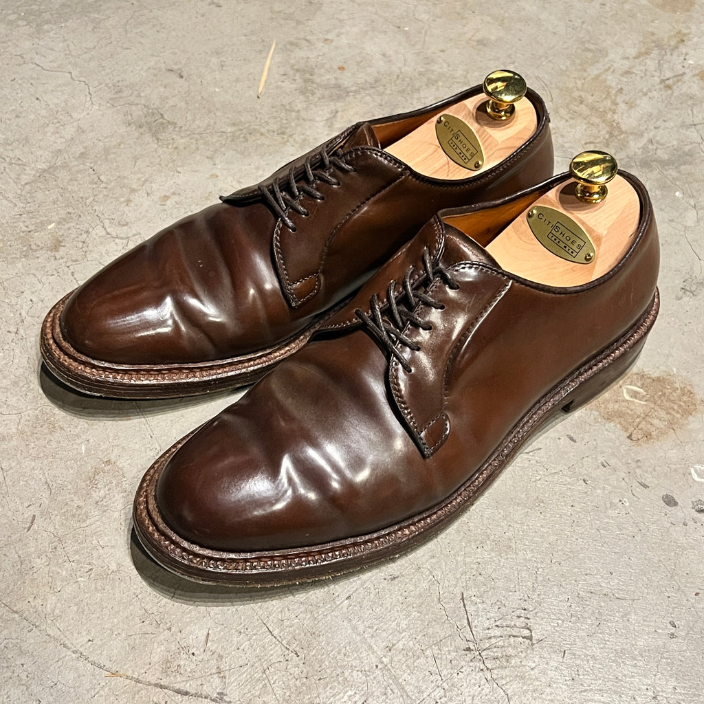 Alden Cigar Shell Plain Toe Blucher