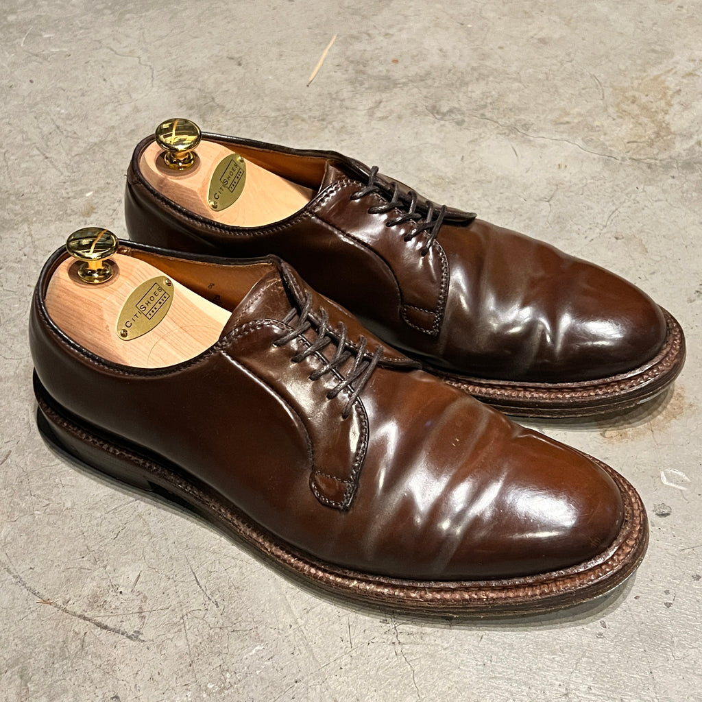 Alden Cigar Shell Plain Toe Blucher