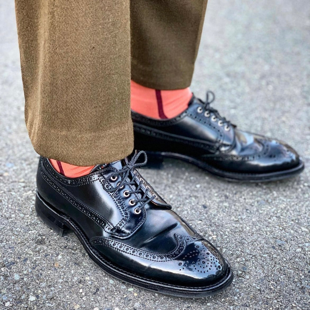 Alden x Brogue Masamune Blucher (Black Shell)