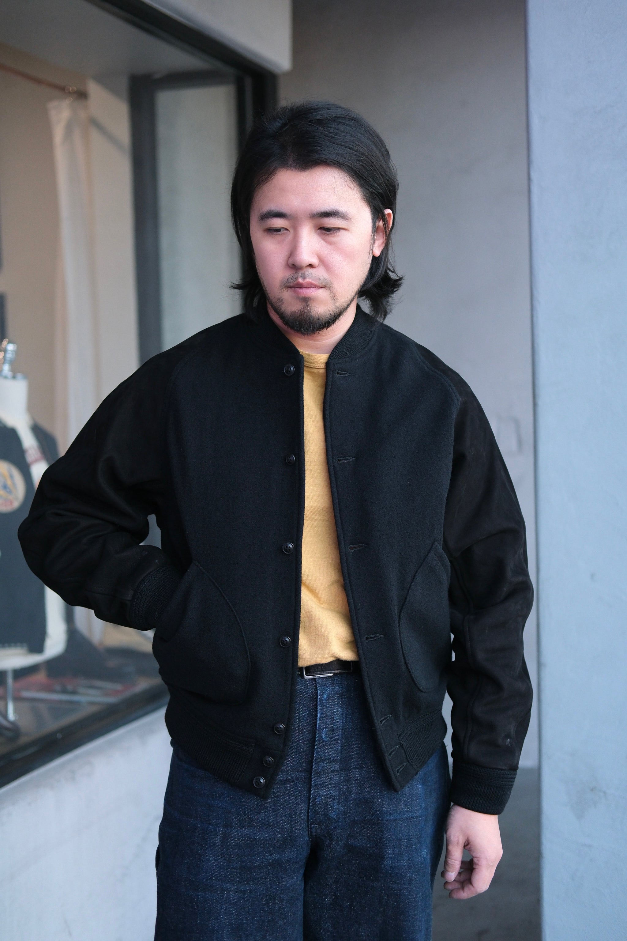 ジャケット・アウター OLD JOE BUTTONED FRONT A-1 JACKET Old Joe - Button Front Campbell Jacket – BROGUE