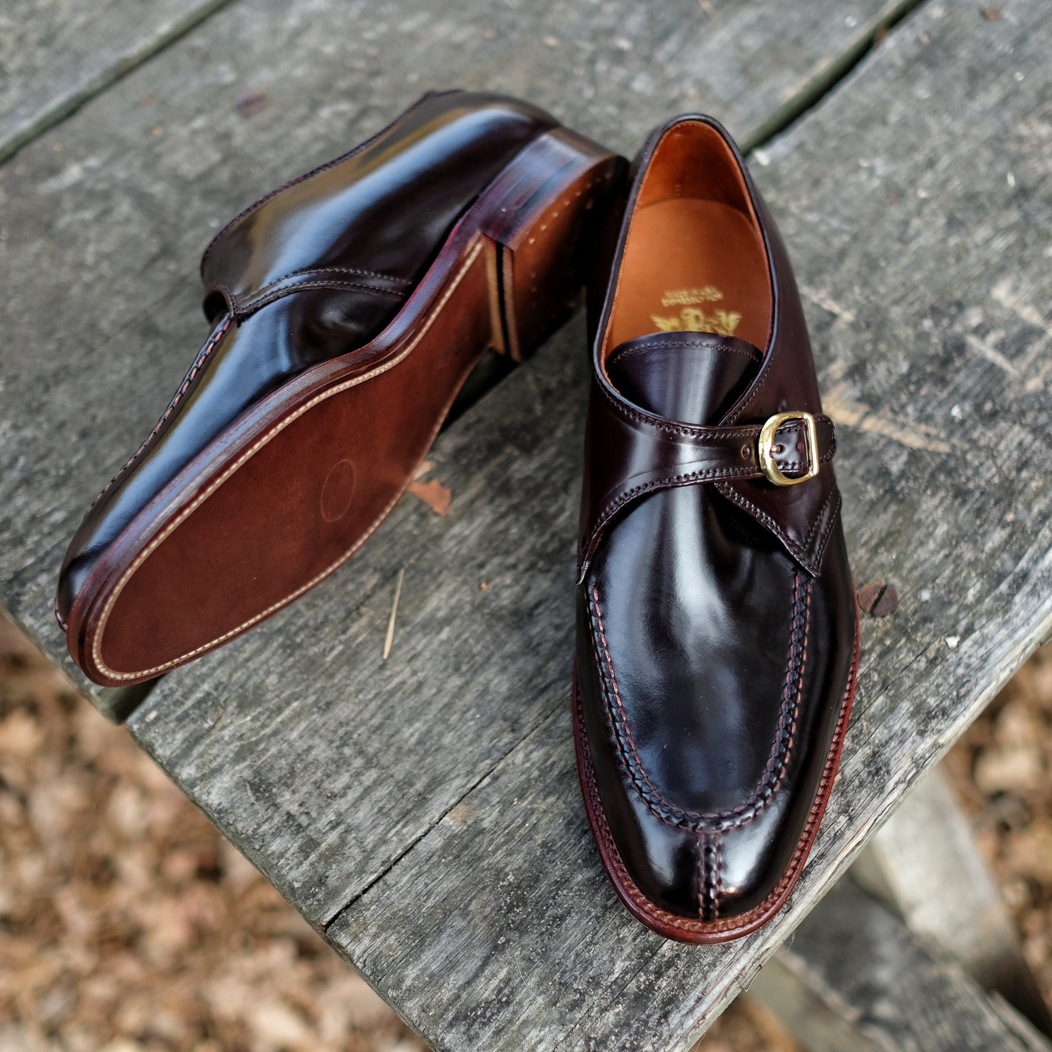 Alden x Brogue Hand Sewn NST Monk Strap BROGUE
