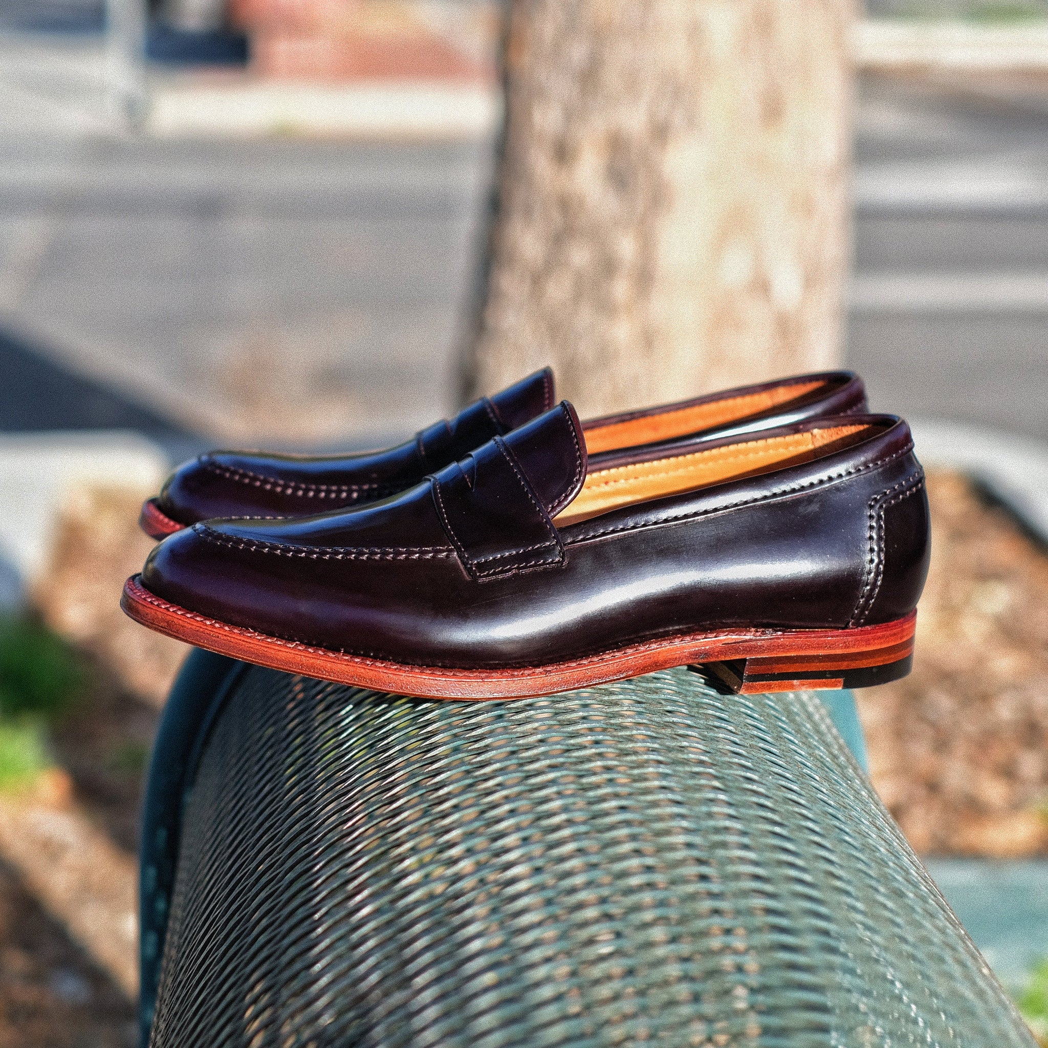 ALDEN ローファー　US8 Alden◇ホースビット/ローファー/US8.5/BLK/レザー : セカンド