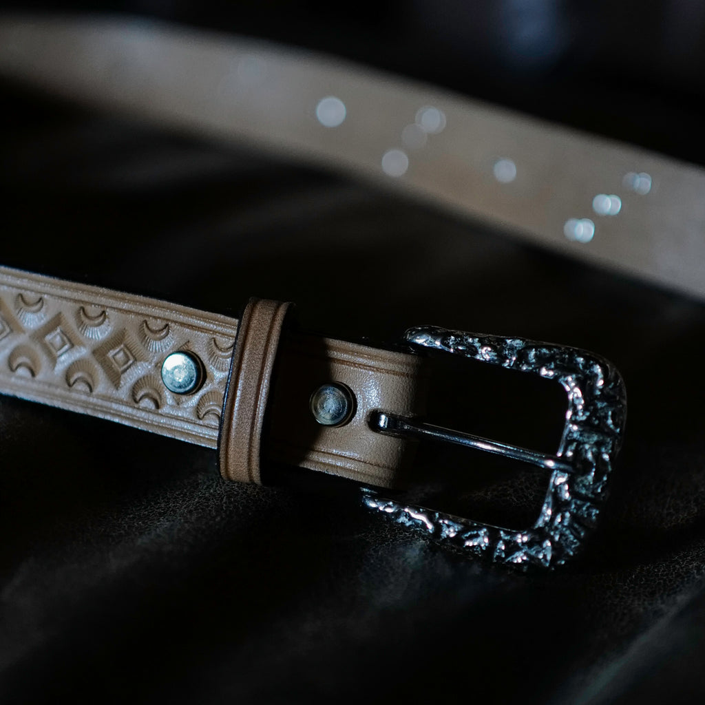 Codina x Brogue Nugget Buckle Jewels Studded Belt