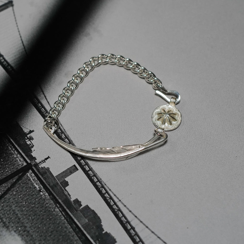 Larry Smith Kazekiri Feather Chain Bracelet