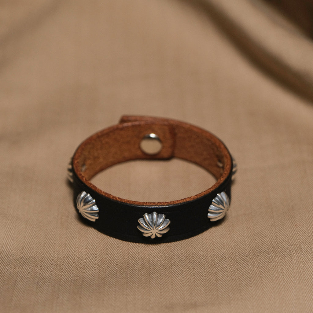 Larry Smith Concho Leather Bracelet
