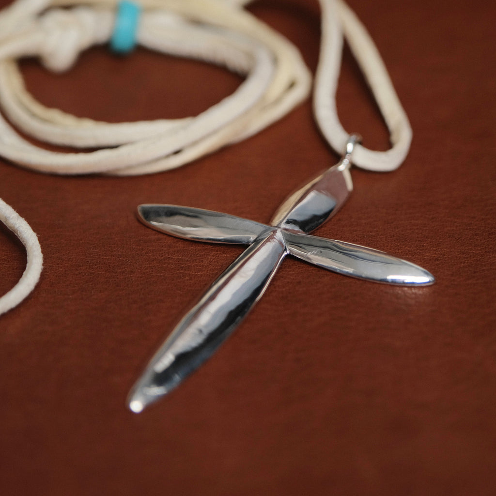 Larry Smith Triangle Cross Necklace