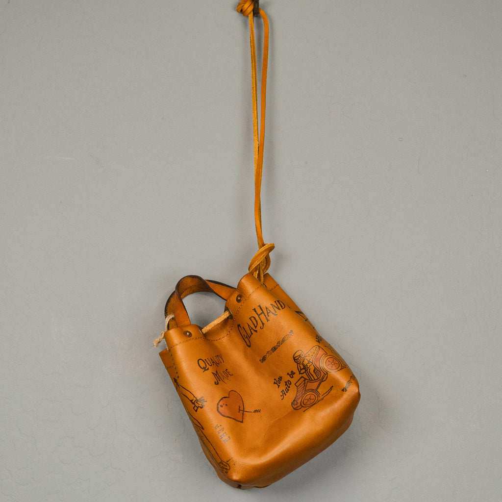 GLADHAND & Co. Leather Purse Bag "Glad Postals"