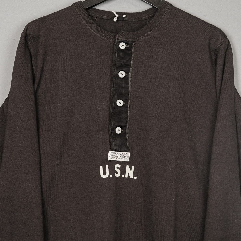 Freewheelers  U.S.NAVY "Jolly Rogers" VF-17 Henley Shirt