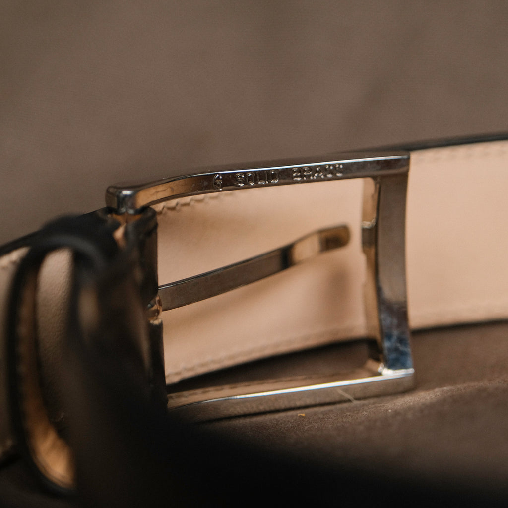 Kreis Black Shell Cordovan Belt