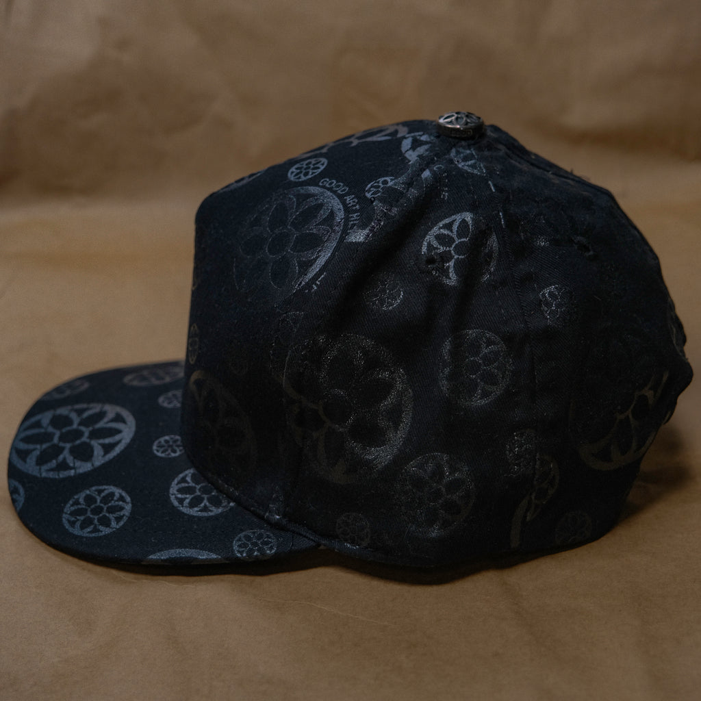 Good Art HLYWD Rosette pattern High Crown Snapback Cap