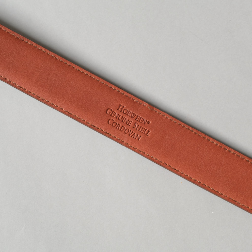 Alden Cigar Shell Cordovan Belt (Brass Buckle)