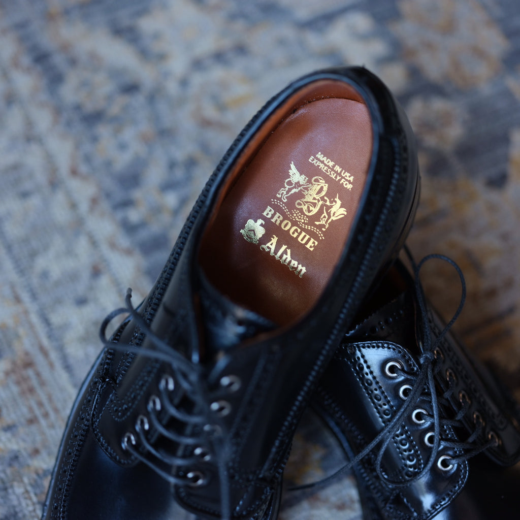 Alden x Brogue Masamune Blucher (Black Shell)