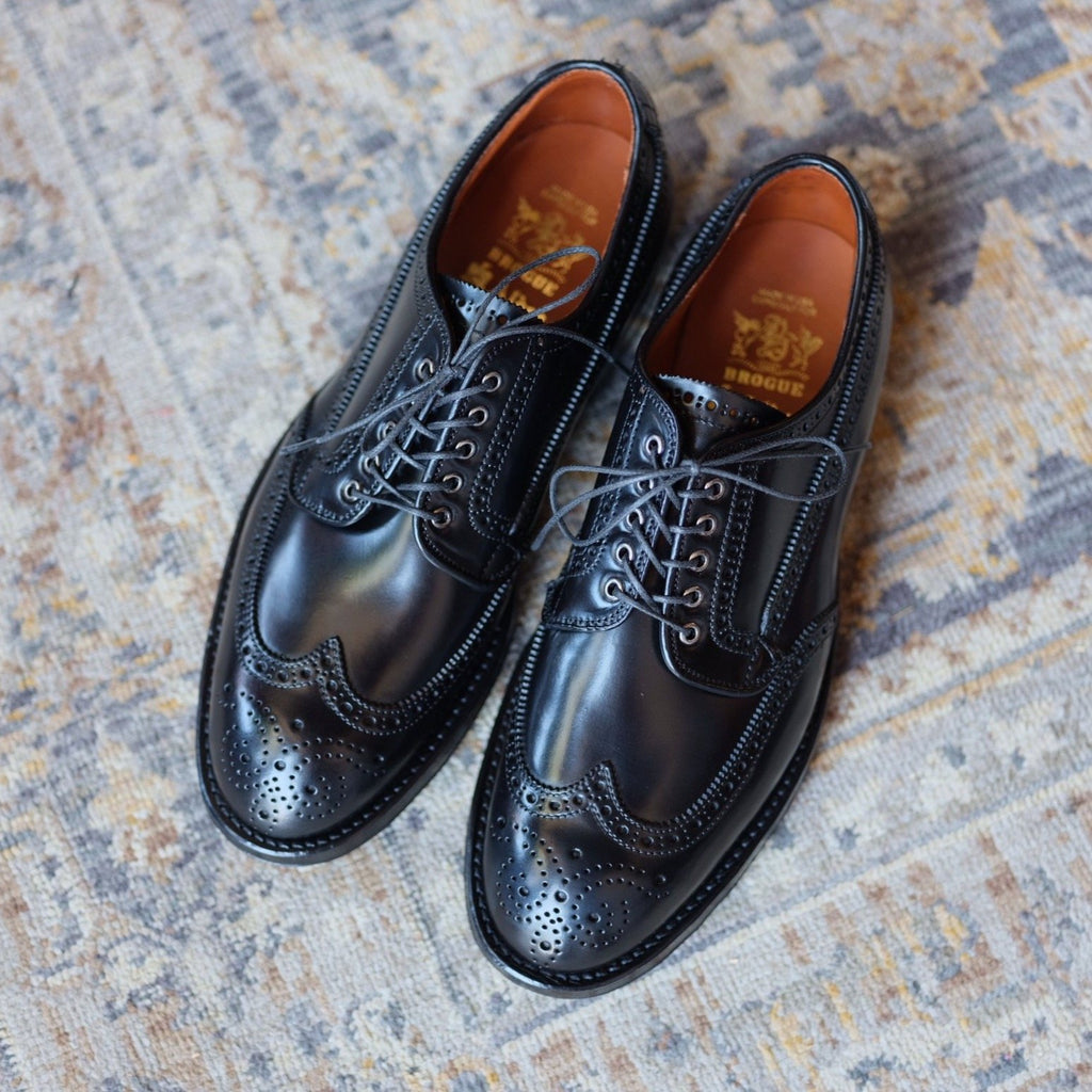 Alden x Brogue Masamune Blucher (Black Shell)