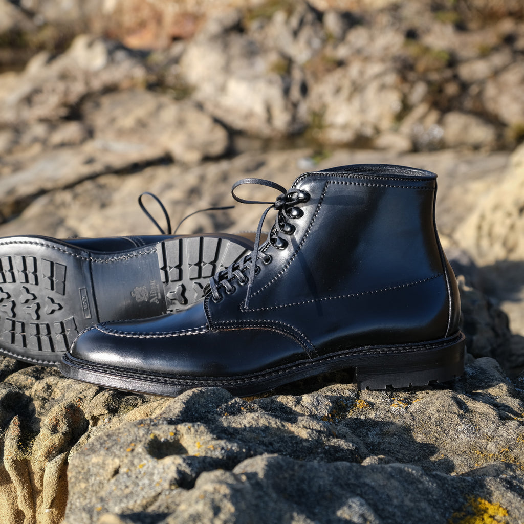Alden x Brogue Black Tanker Boot