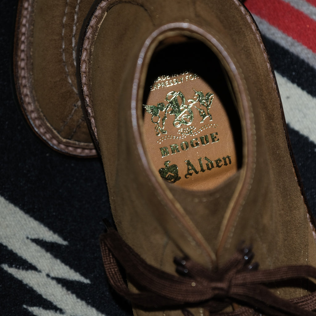 Alden x Brogue Snuff Suede Tanker Boot