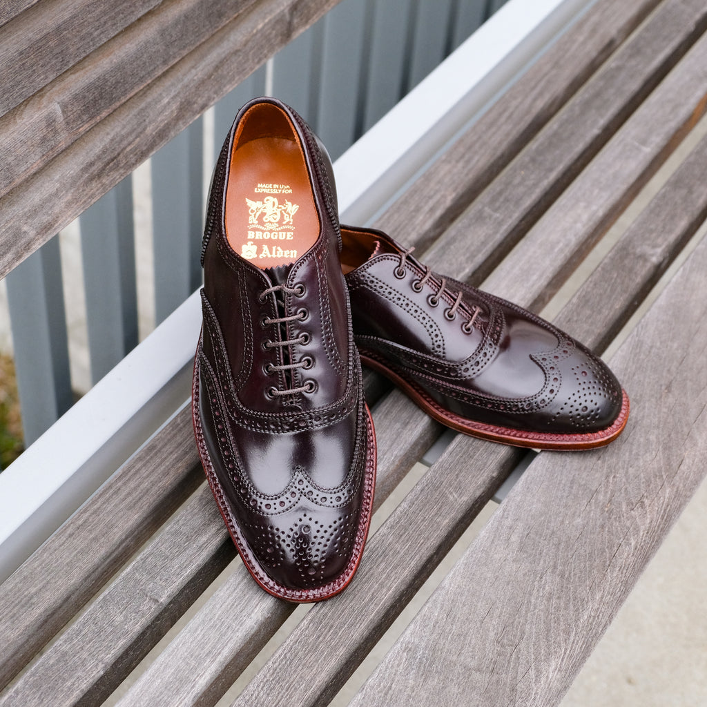 Alden x Brogue Menlo Bal (Color 8 Shell)