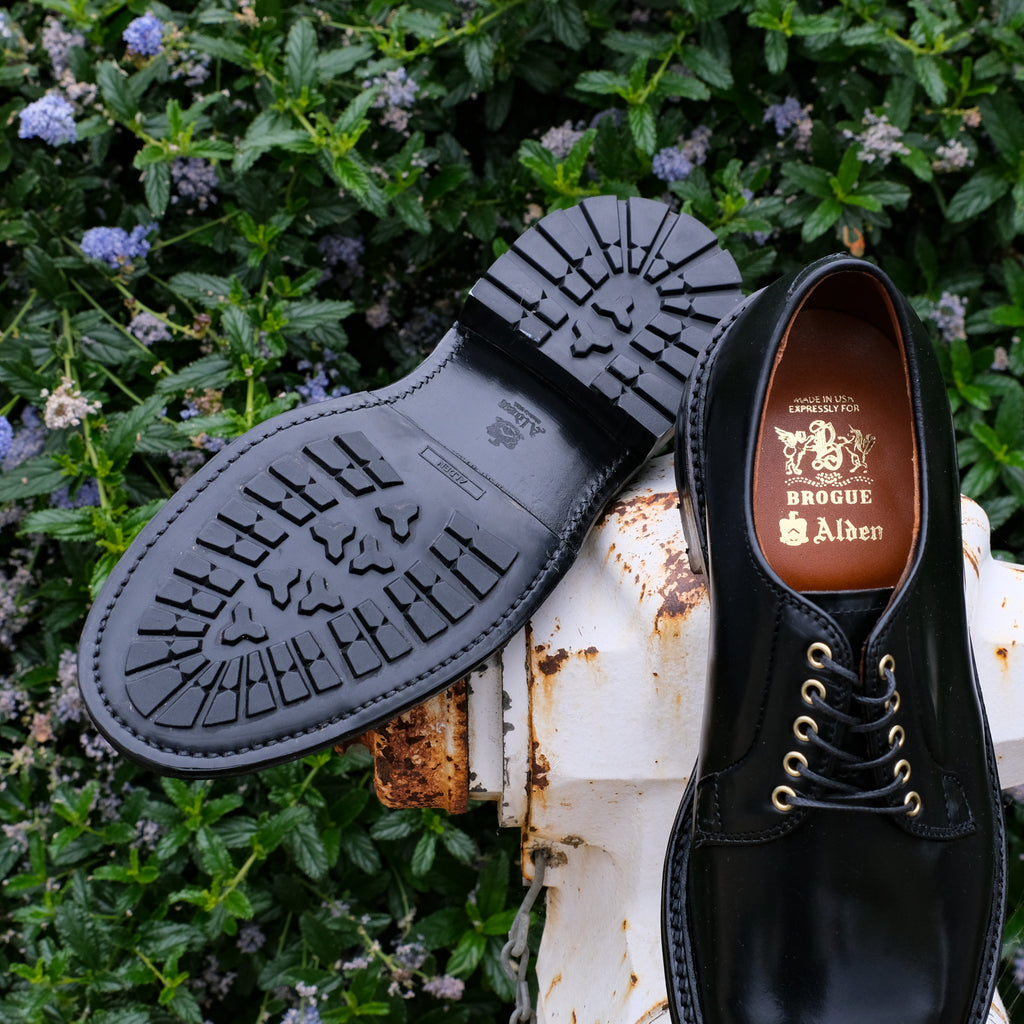 Alden x Brogue Knott Plain Toe Blucher