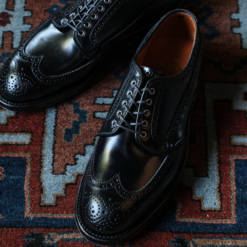 Alden x Brogue Masamune Blucher (Black Shell)