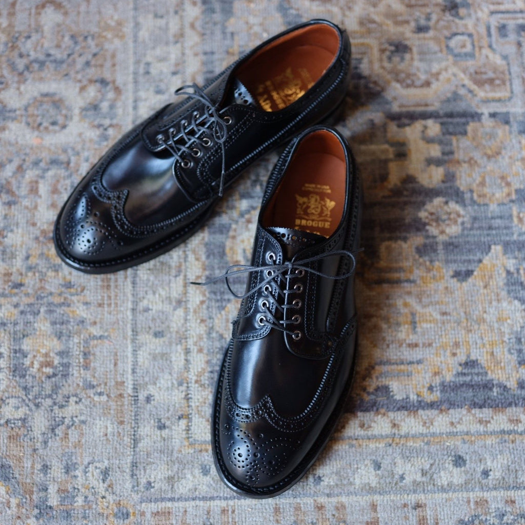 Alden x Brogue Masamune Blucher (Black Shell)