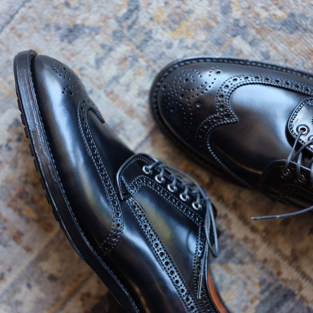 Alden x Brogue Masamune Blucher (Black Shell)