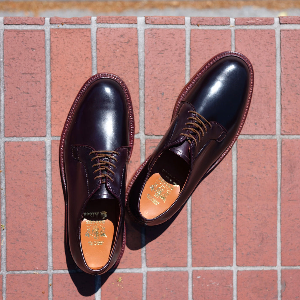 Alden x Brogue Plain Toe Blucher