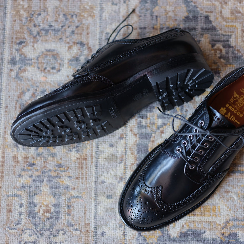 Alden x Brogue Masamune Blucher (Black Shell)