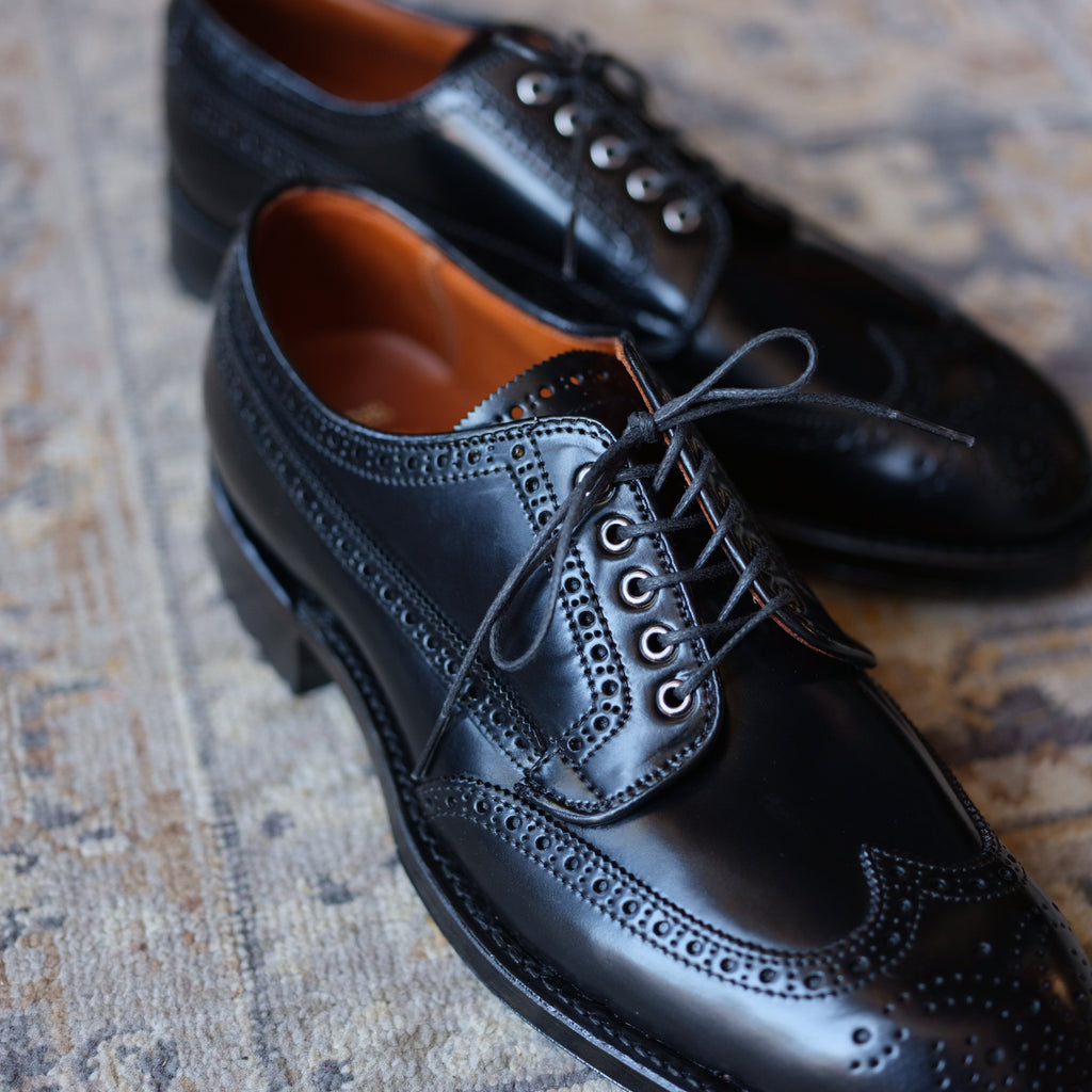 Alden x Brogue Masamune Blucher (Black Shell)