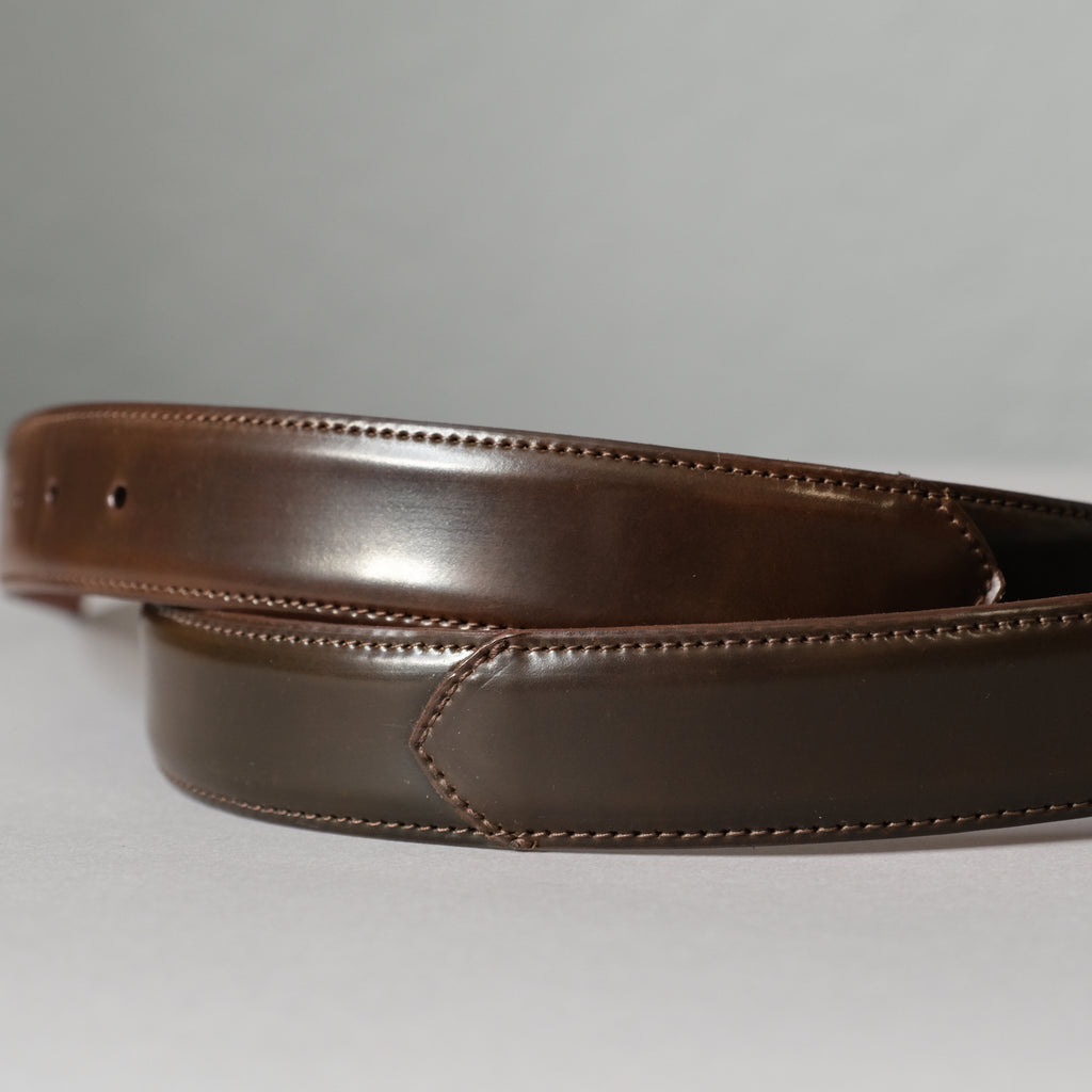 Alden Cigar Shell Cordovan Belt (Brass Buckle)
