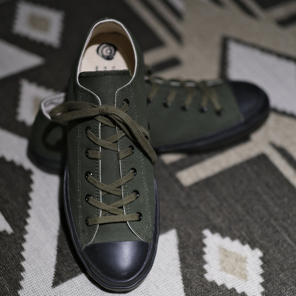 Shoes Like Pottery - Olive Duck Paraffin