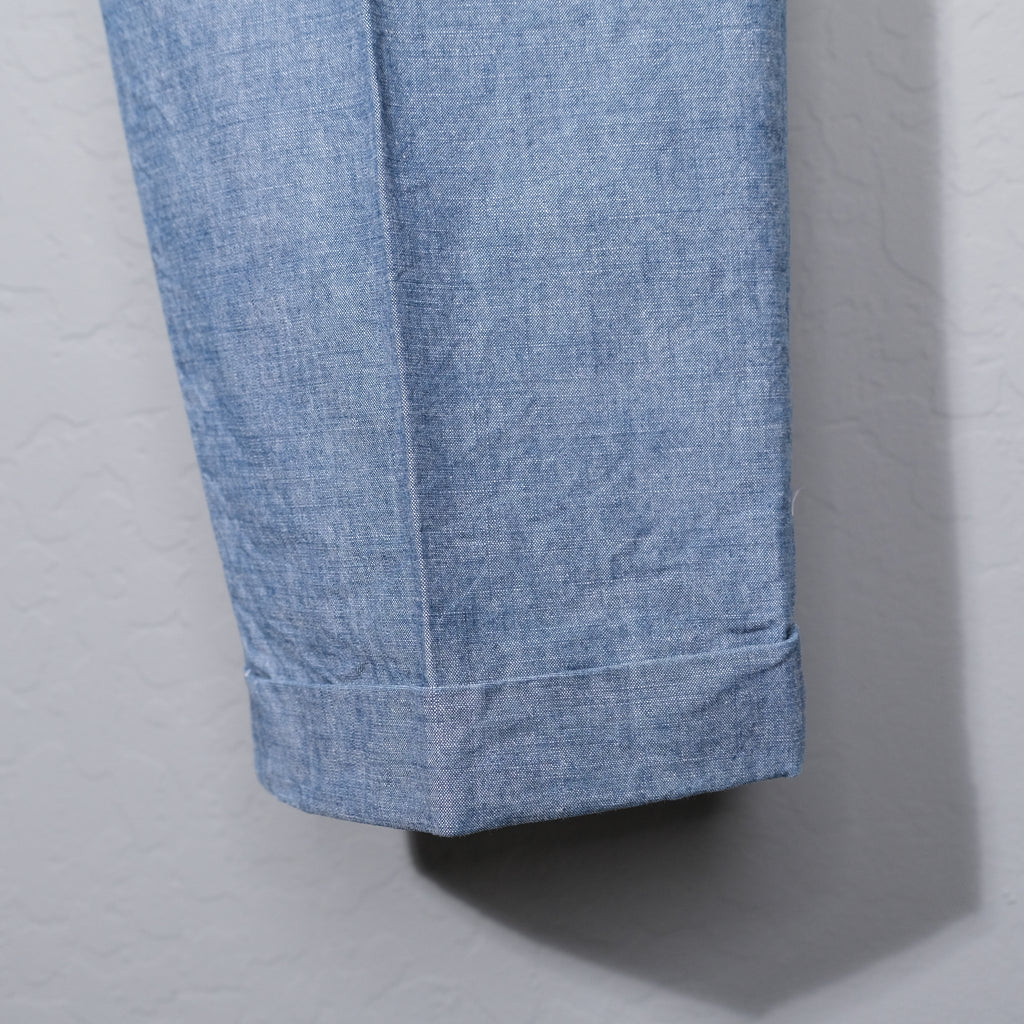 Belafonte Ragtime TLT Washed Blue Chambray Pleated Trousers