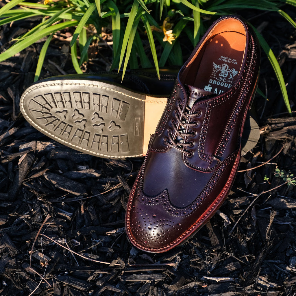 Alden x Brogue Masamune Blucher (Color 8 Shell)