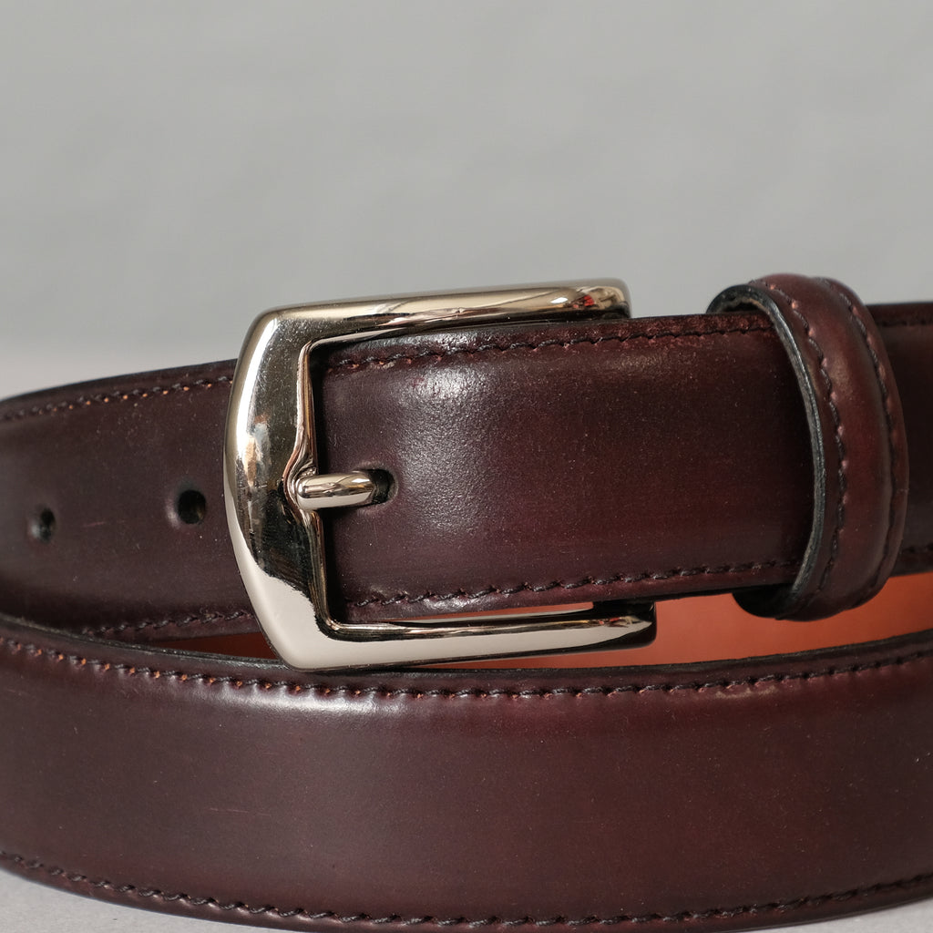 Alden Color 8 Shell Cordovan Belt (Nickel Buckle)