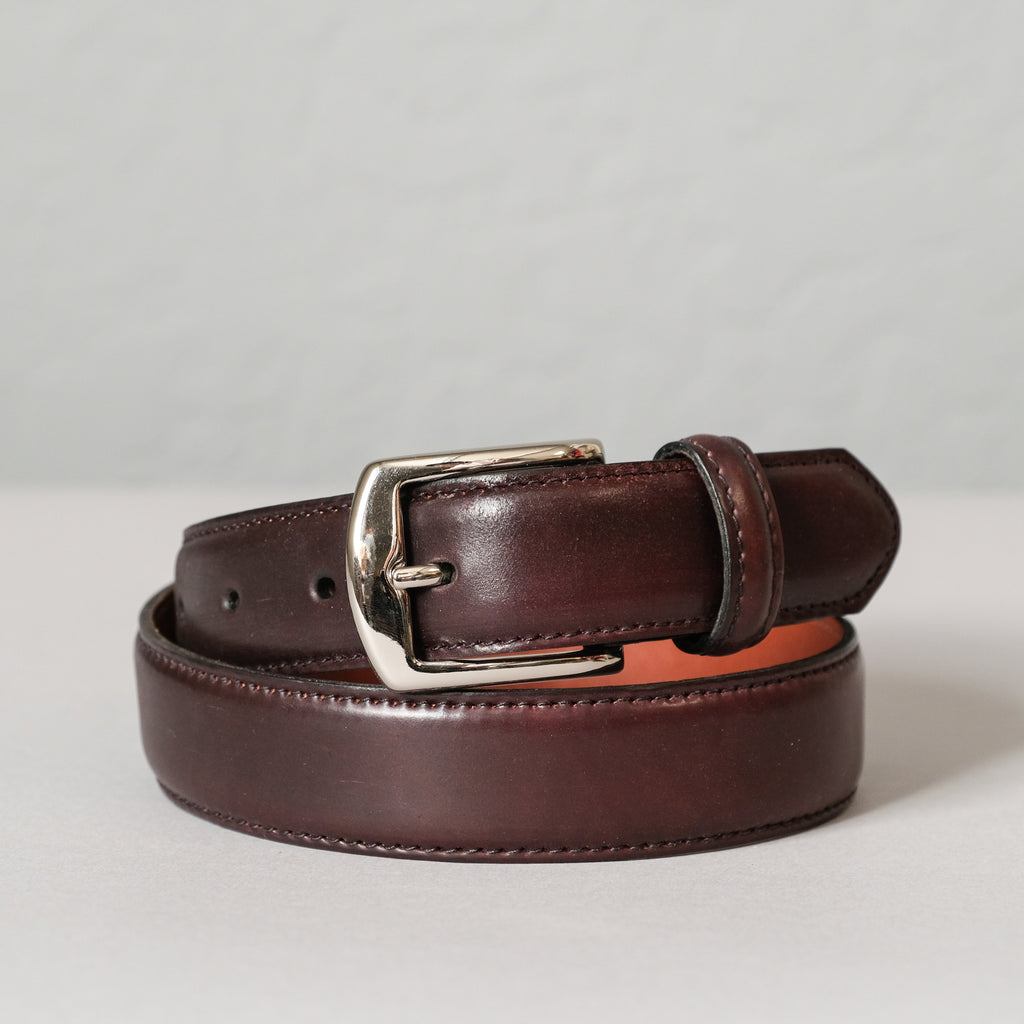 Alden Color 8 Shell Cordovan Belt (Nickel Buckle)