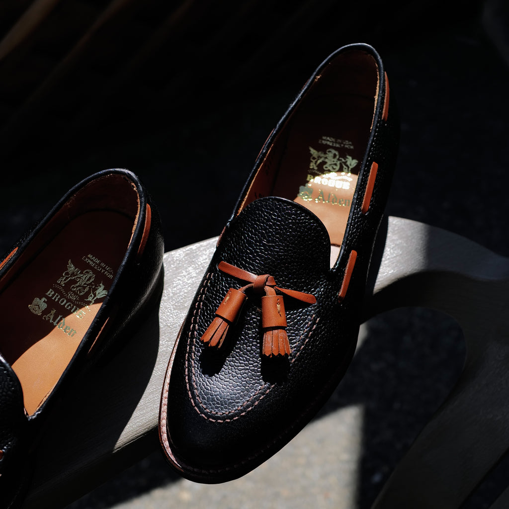 Alden x Brogue Torii Tassel Loafers