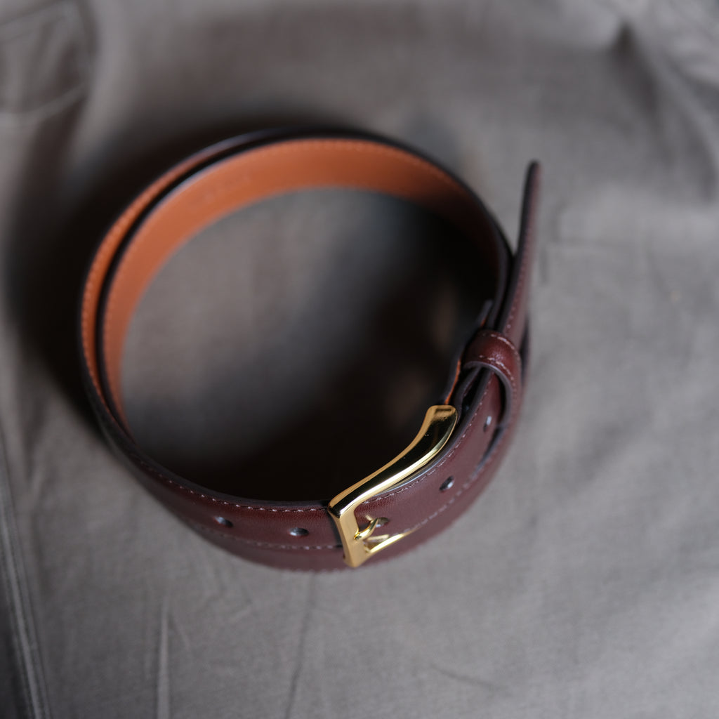 Alden Dark Brown Calf Dress Belt