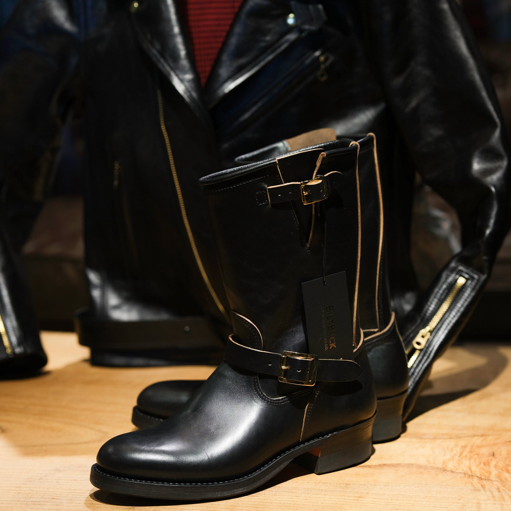 靴 BILTBUCK LOT444 BROWN 10D ATTRACTIONS Attractions - Biltbuck Lot. 444 Horsebutt Engineer Boot – BROGUE