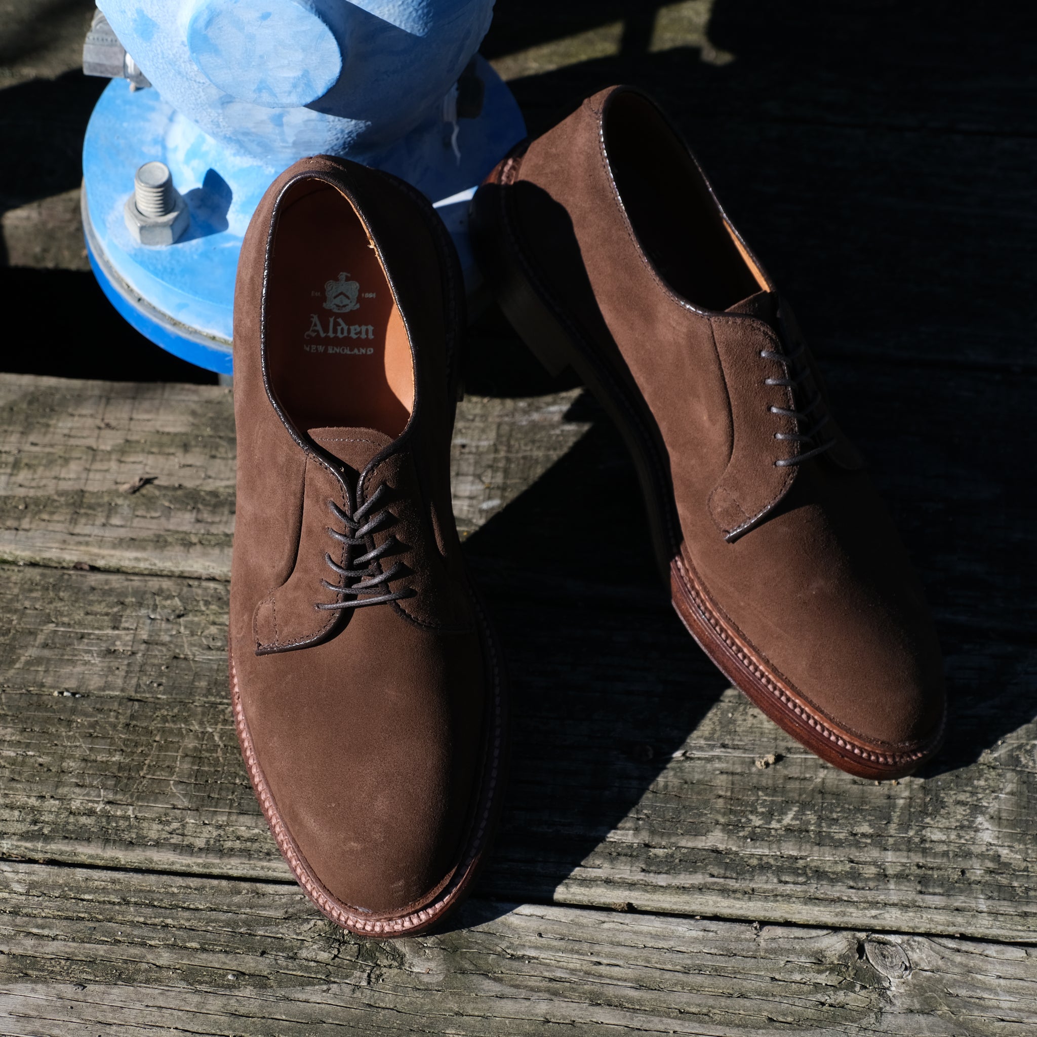 Alden Dark Brown Suede PTB – BROGUE