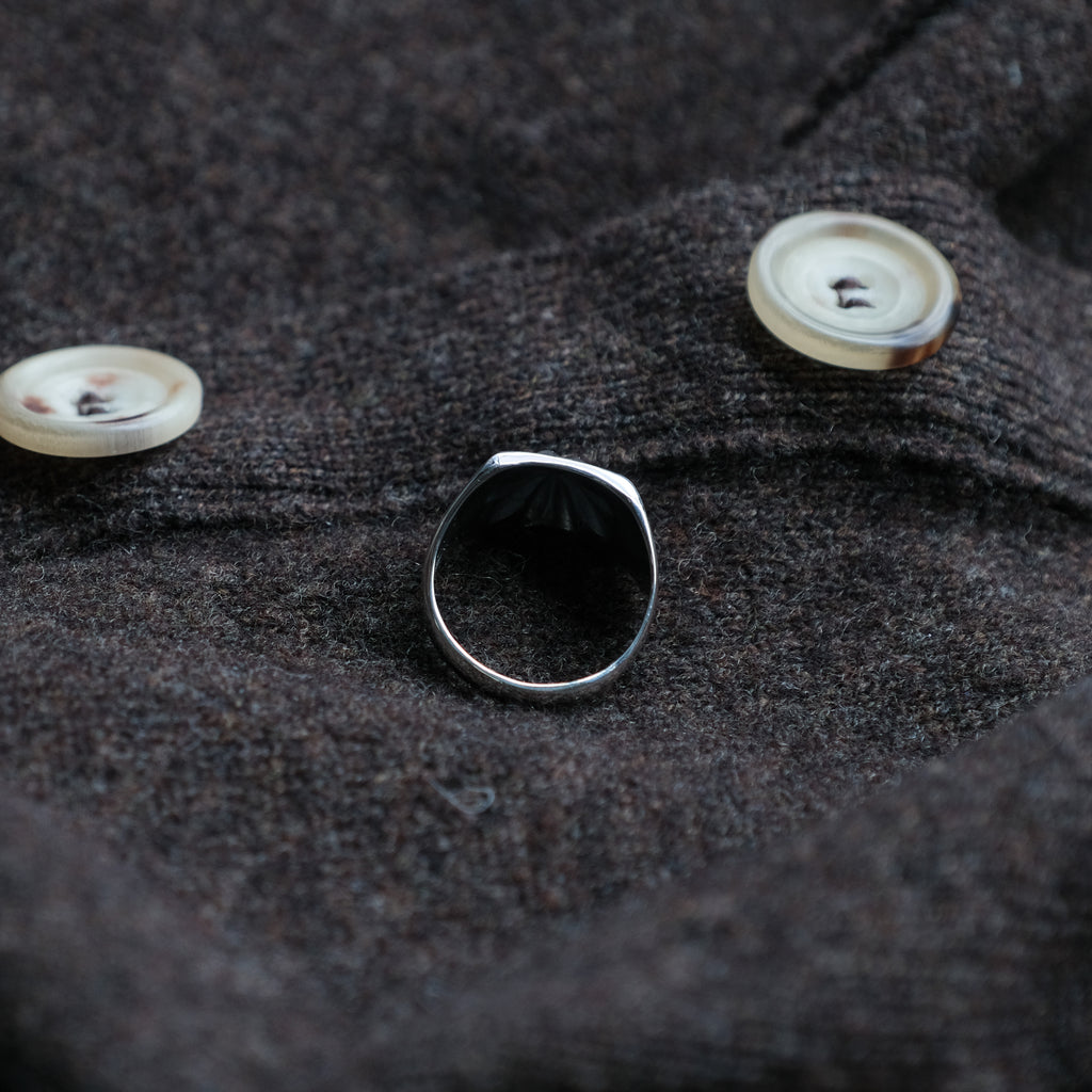 Larry Smith Square Shell Ring
