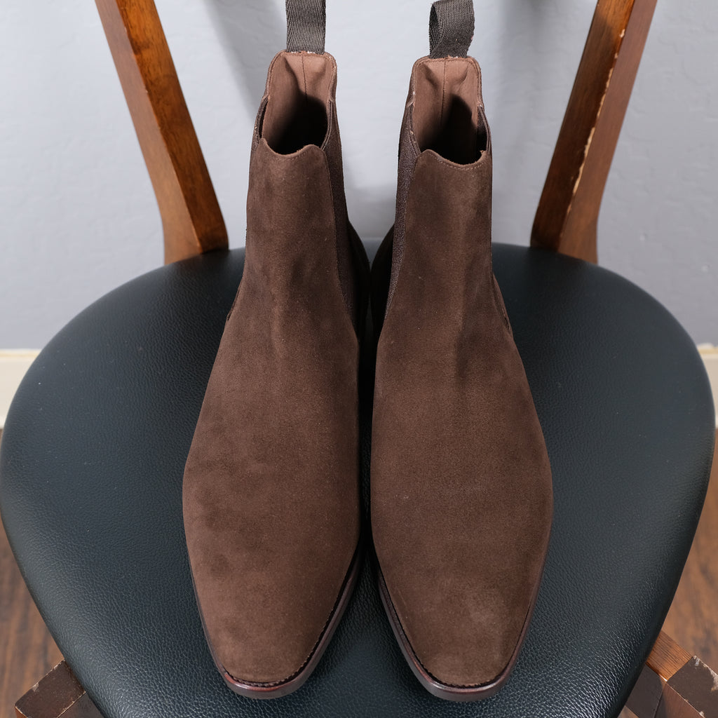 Carmina Brown Suede Chelsea Boot